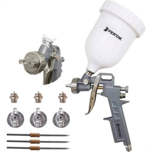 Pistola Para Pintura Fertak 3 Bicos 600Ml