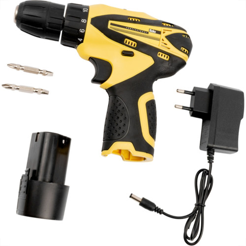 Parafusadeira Eda Profissional 12V. Com Bateria De Litio 1.3 A.H - Mandril 3/8''- 0Yc