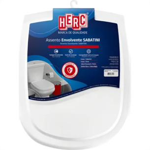 Assento Sanitario Herc Tampa Envolvente Sabatini Branco