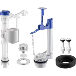 Mecanismo Para Caixa Acoplada Herc Single Flush Entrada Plus Acionamento Superior Castelo