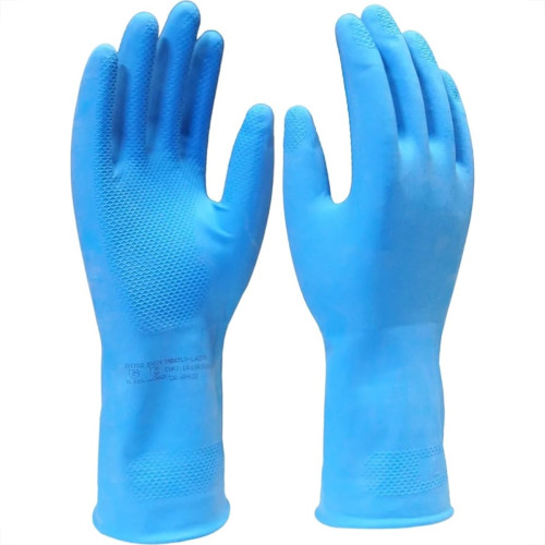 Luva Borracha Imbat Verniz Silver Azul 9 - G