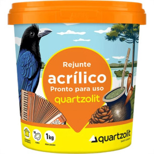 Rejunte Acrilico Quartzolit Preto Grafite 1Kg