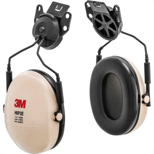 Abafador De Ruido 3M Tipo Concha Peltor Acoplavel Ao Capacete H6P3E Branco - 1 Par - Hb004153597