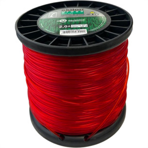 Fio De Nylon Para Aparador De Grama Equipesca Vermelho 2,0Mm X 138M - 500G