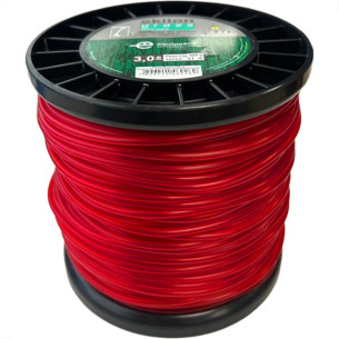 Fio De Nylon Para Aparador De Grama Equipesca Vermelho 3,0Mm X 61M - 500G