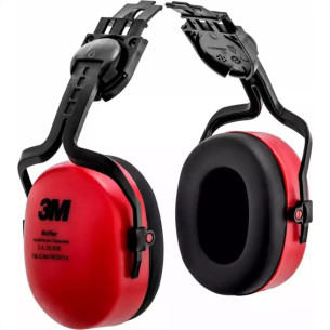 Abafador De Ruido 3M Tipo Concha Muffler Acoplavel Ao Capacete - 1 Par (Nao Acompanha Capacete)