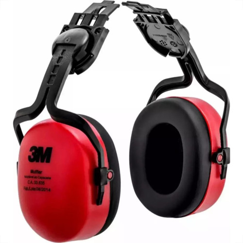 Abafador De Ruido 3M Tipo Concha Muffler Acoplavel Ao Capacete - 1 Par (Nao Acompanha Capacete)