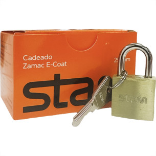 Cadeado Stam 25Mm Zamac - Kit C/10 Pecas