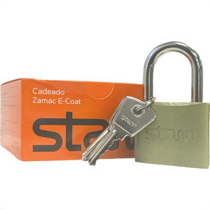 Cadeado Stam 40Mm Zamac - Kit C/5 Pecas
