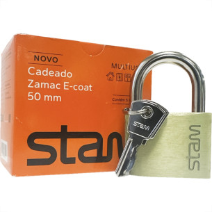 Cadeado Stam 50Mm Zamac - Kit C/5 Pecas