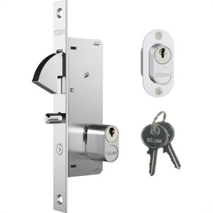Fechadura Stam Bico De Papagaio Roseta Oval Inox - 940
