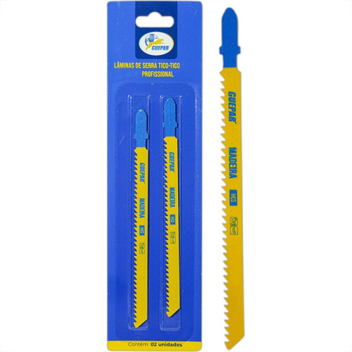 Serra Tico-Tico Lamina Guepar Madeira Com 2 Pecas 125Mm 6 Dentes