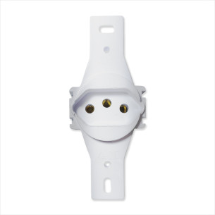 Conjunto Ilumi Stylus Branco Sem Placa 1 Tomada Redonda 2P+T. 20A. - 20145/0