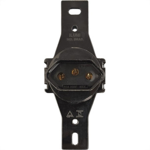 Conjunto Ilumi Stylus Preto Sem Placa 1 Tomada Redonda 2P+T. 20A. - 201450/0