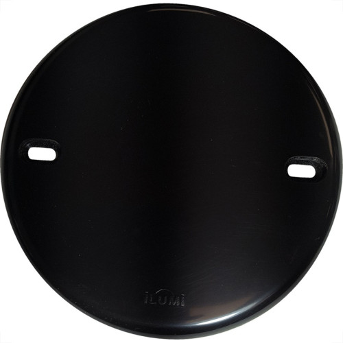 Placa Conjunto Ilumi Stylus Preto 4X4 - Redonda Cega 4'' 20443 - Kit C/20 Pecas