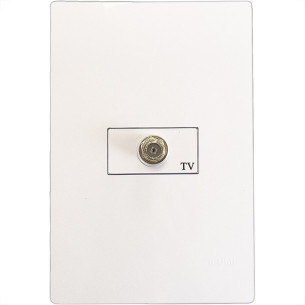 Conjunto Ilumi I9-Inove Modulo Com Placa 4X2 - 1 Tomada Antena Tv.