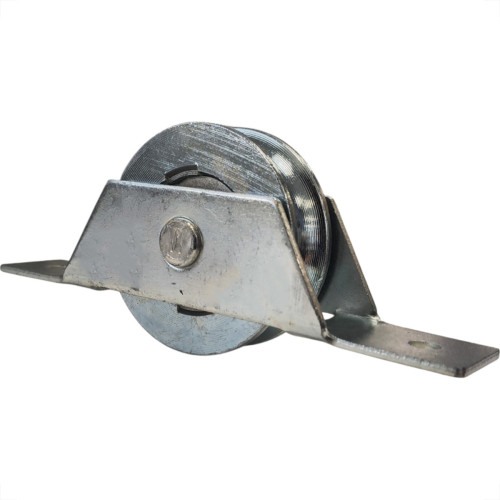 Roldana Para Portao Waves Plus Nylon ''U'' Com Suporte Aberto De Aluminio 1/2''