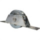 Roldana Para Portao Waves Plus Nylon ''U'' Com Suporte Aberto De Aluminio 1/2''