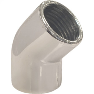 Joelho Zamac Cromado Garden 45 X 1/2'' Rosca Rosca - 10899Cre