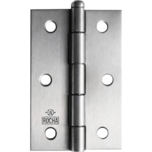 Dobradica Rocha Aco Carbono Polido 1.1/2'' - Kit C/24 Pecas