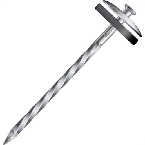 Prego Telheiro Ws Galvanizado Ardox  18X30 (3,40X69mm) Pacote 1/2Kg