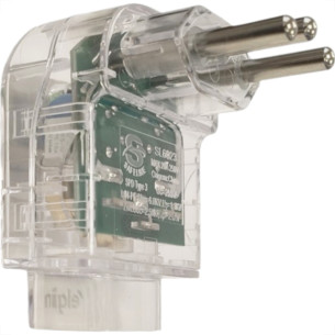 Plug Protetor Dps Elgin 2 Polos + Terra 20A. Transparente