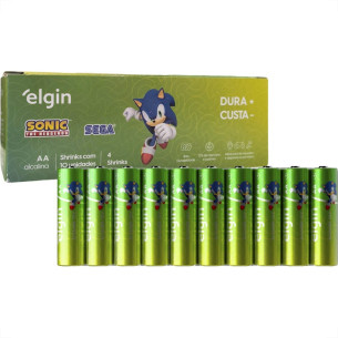Pilha Elgin Alcalina Aa Pequena Caixa Com 40 Peca (4 Pacotes Shrink Com 10 Pecas) - 82429