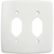 Placa Conjunto Dicompel Monaco Branca 4X4 - 2 Tomadas - Dc-7400/82