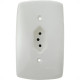 Conjunto Dicompel Monaco Branco Com Placa 4X2 - 1 Tomada 2P+T 10A. Vertical - Dc-7300/5