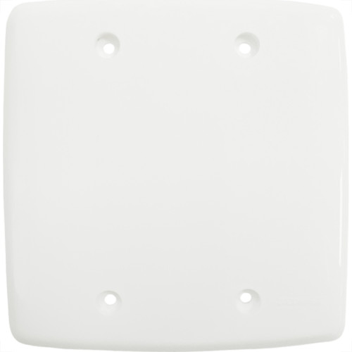 Placa Conjunto Dicompel Monaco Branca 4X4 - Cega - Dc-7400/3
