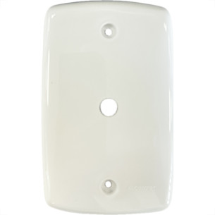 Placa Conjunto Dicompel Monaco Branca 4X2 - 1 Furo - Dc-7400/2