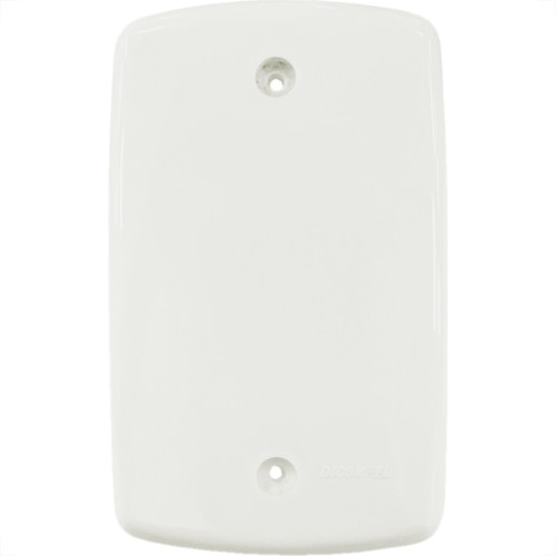 Placa Conjunto Dicompel Monaco Branca 4X2 - Cega - Dc-7400/1