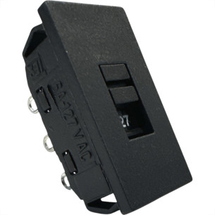 Chave Seletora De Voltagem Dicompel 127/220 Preta - Dc-2000/76