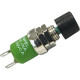 Chave Push Button Dicompel Normalmente Aberto Caixa Verde Botao Preto - Dc-908/39
