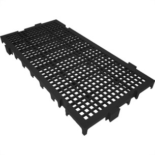 Piso Antiderrapante Plastico Presto 25X50Cm Preto