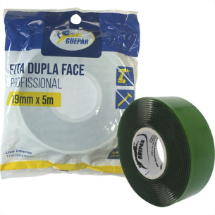 Fita Dupla Face Guepar Profissional Transparente - 3,4Kg - 19Mm X 5M - 07792