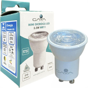 Lampada Dicroica Led Gaya Mini 3,5W. Mr11 Bivolt 2700K - 9250
