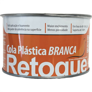 Massa Plastica Retoque Branca 400G - Kit C/12 Pecas