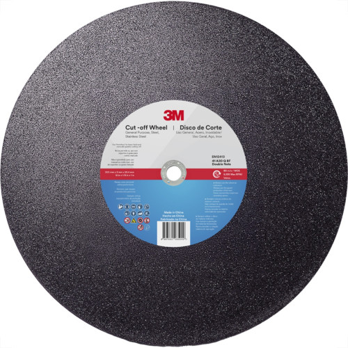 Disco Corte Aco Inox 3M - 12''X1/8''X1'' Cut-Off 2 Telas - 3,0Mm