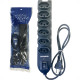 Filtro Linha Dicompel 6 Tomadas 2P+T. Preto 10A. Com Chave Liga Des Liga Bivolt - Dc-605/15