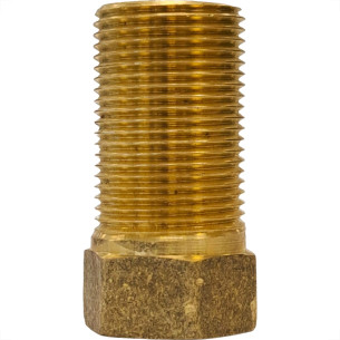 Aumento De Latao Amarelo 1/2'' Longo Alpha - Kit C/6 Pecas
