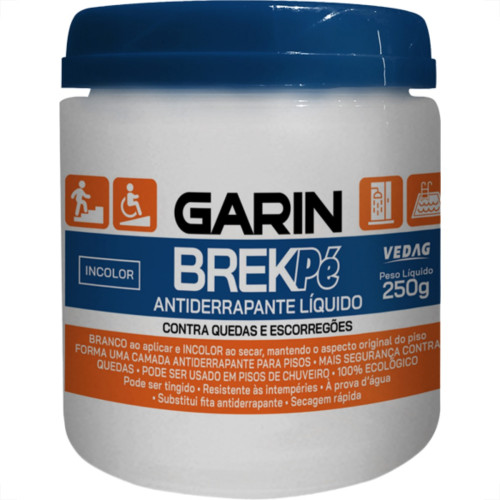 Antiderrapante Liquido Garin Brekpe Contra Quedas Incolor 250G