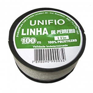 Linha Para Pedreiro Trancada Unifio 100M - Kit C/12 Pecas