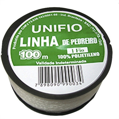 Linha Para Pedreiro Trancada Unifio 100M - Kit C/12 Pecas Linha Para Pedreiro Trancada Unifio 100M - Kit C/12 Pecas