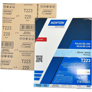 Lixa D Agua Norton 220 - Kit C/50 Pecas