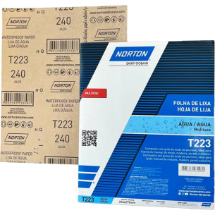 Lixa D Agua Norton 240 - Kit C/50 Pecas