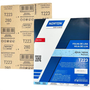 Lixa D Agua Norton 280 - Kit C/50 Pecas