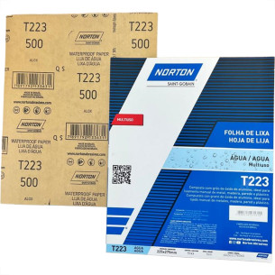 Lixa D Agua Norton 500 - Kit C/50 Pecas