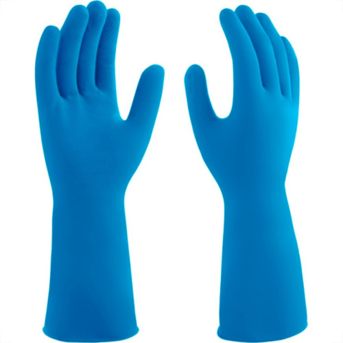 Luva Borracha Mucambo Azul Pro 137 Lisa Antiderrapante - 7-M