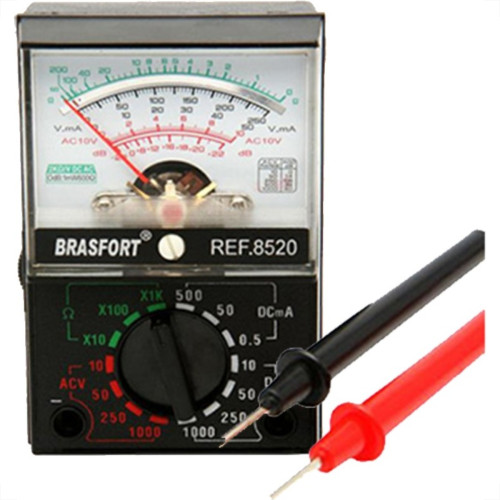 Multimetro Analogico Brasfort Acompanha Pilhas Ref-8521 Multimetro Analogico Brasfort Acompanha Pilhas Ref-8521